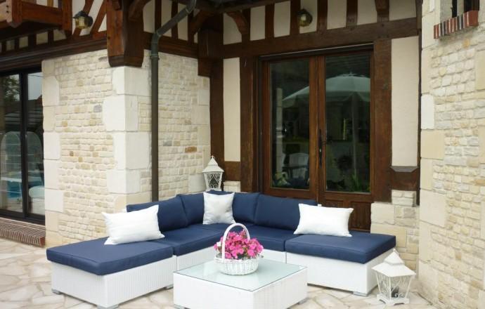 Villa Les Hibiscus Honfleur Esterno foto